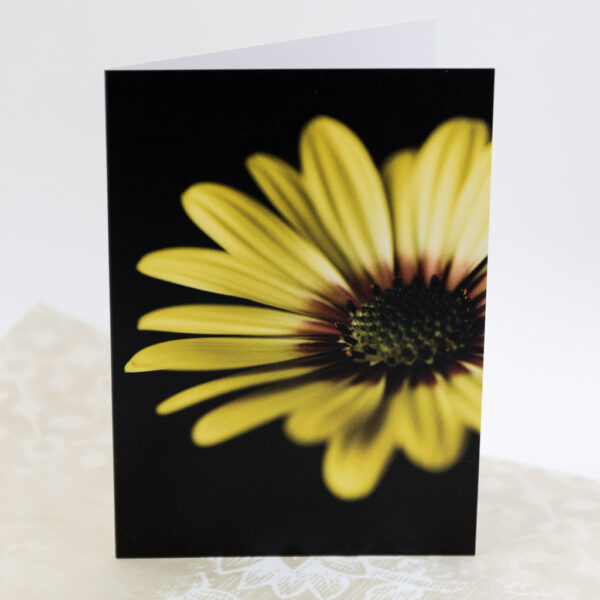 floral blank birthday card